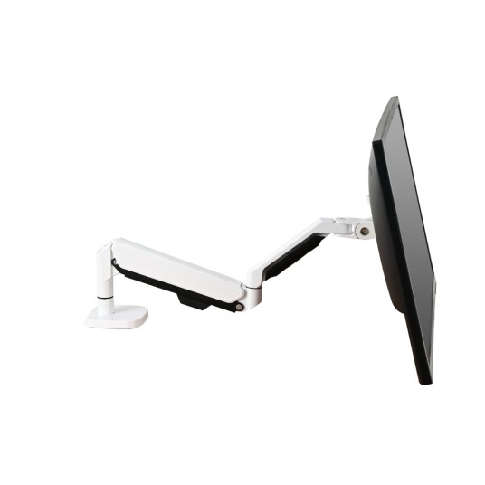 Uchwyt gazowy na 1 monitor czarno biały SolidHand BG01BW