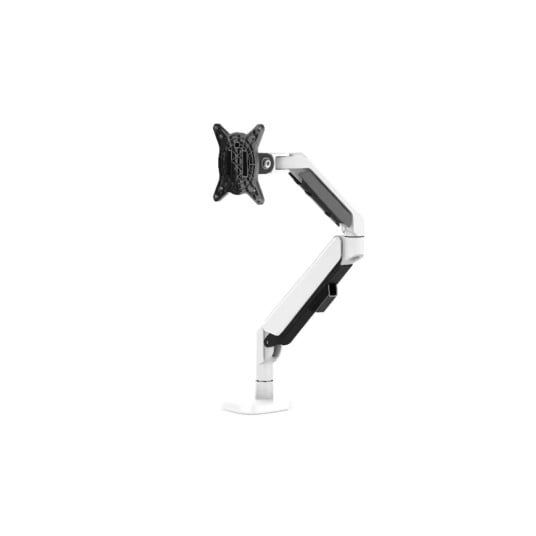 Uchwyt gazowy na 1 monitor czarno biały SolidHand BG01BW