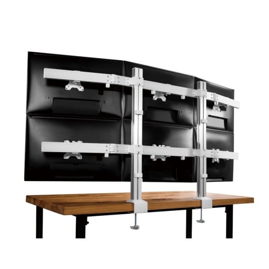 Uchwyt na 6 monitorów czarny SolidHand CM06