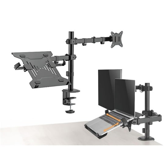 Uchwyt na monitor i laptopa czarny SolidHand AL01M01