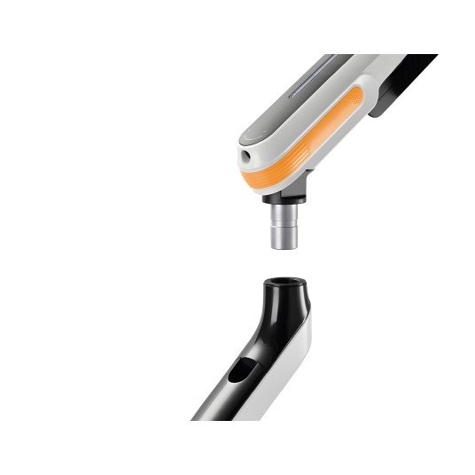 Uchwyt na monitor sprężynowy czarno-pomarańczowy port USB SolidHand ES01U