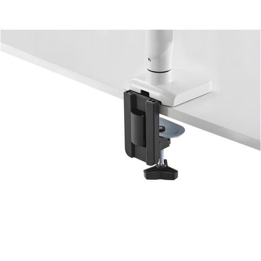 Uchwyt na monitor sprężynowy czarno-pomarańczowy port USB SolidHand ES01U