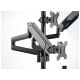 Uchwyt na 3 monitory sprężynowy czarny SolidHand AS03