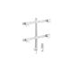 Uchwyt na 4 monitory czarny SolidHand CM04